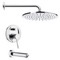 Tub and Shower Faucet Set with Rain Shower Head